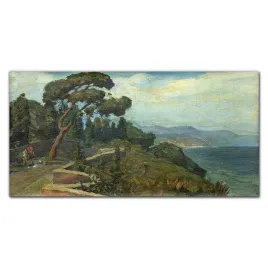 obraz-szklany-malarstwo-drzewa-przyroda-120x60-cm