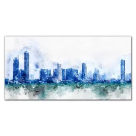 obraz-szklany-malarstwo-miasto-budynki-120x60-cm
