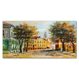 foto-obraz-szklany-malarstwo-miasto-jesien-120x60