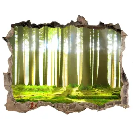 naklejka-fototapeta-3d-widok-las-w-sloncu-168x113