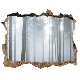 naklejka-fototapeta-3d-widok-mgla-w-lesie-168x113