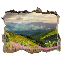 naklejka-fototapeta-3d-widok-gorski-pejzaz-168x113