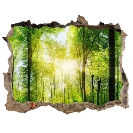 naklejka-fototapeta-3d-widok-las-w-sloncu-168x113