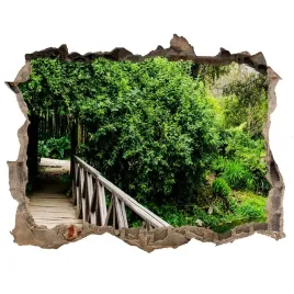 naklejka-fototapeta-3d-widok-most-na-rzece-168x113