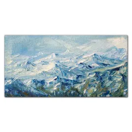 foto-obraz-szklany-malarstwo-zima-gory-120x60-cm