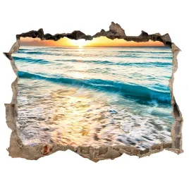 naklejka-fototapeta-3d-zachod-slonca-plaza-168x113