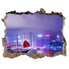 naklejka-okleina-3d-widok-hong-kong-noca-168x113