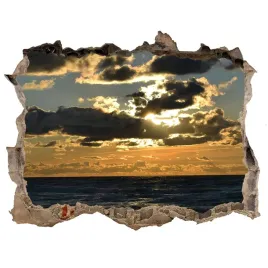 naklejka-fototapeta-3d-zachod-nad-morzem-168x113