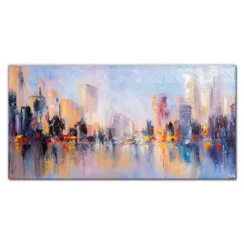 obraz-szklany-na-sciane-malarstwo-miasto-120x60-cm