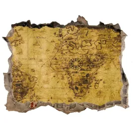 samoprzylepna-dziura-na-sciane-stara-mapa-swiata