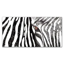 obraz-szklany-na-sciane-zwierze-zebra-paski-120x60