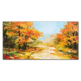 foto-obraz-szklany-las-sciezka-jesien-120x60-cm