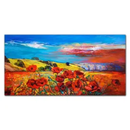obraz-z-nadrukiem-szklany-kwiaty-niebo-120x60-cm