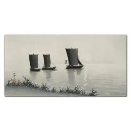 foto-obraz-szklany-morze-statki-woda-niebo-120x60