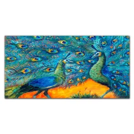 panel-szklo-kuchnia-zwierzeta-ptaki-pawie-140x70