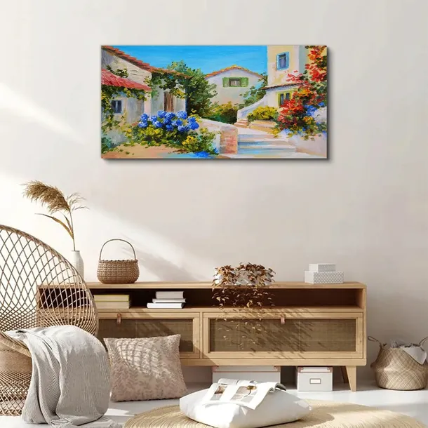 obraz-scienny-na-plotnie-budynki-kwiaty-100x50-cm-sposob-wykonania-druk-cyfrowy