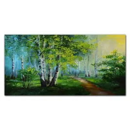 panele-szklo-hartowane-las-sciezka-liscie-140x70