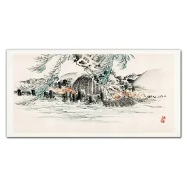 foto-obraz-szklany-na-sciane-drzewo-woda-120x60-cm