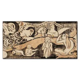 obraz-na-plotnie-do-salonu-postacie-gauguin-100x50