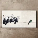 obraz-na-plotnie-protestujace-ptaki-banksy-100x50-stan-nowy