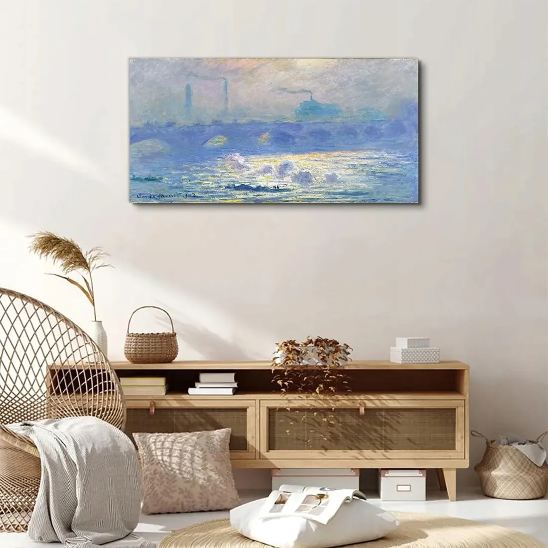 obraz-na-plotnie-waterloo-bridge-monet-100x50-cm-stan-nowy
