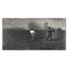 foto-obraz-na-ramie-plotno-chlopi-seurat-100x50-cm
