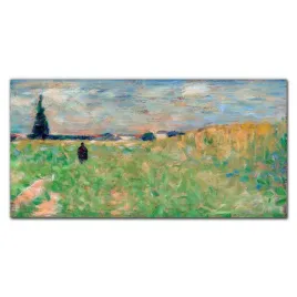 obraz-na-plotnie-lato-krajobraz-seurat-100x50-cm