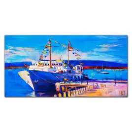 panel-miedzy-szafki-port-morze-statki-niebo-140x70