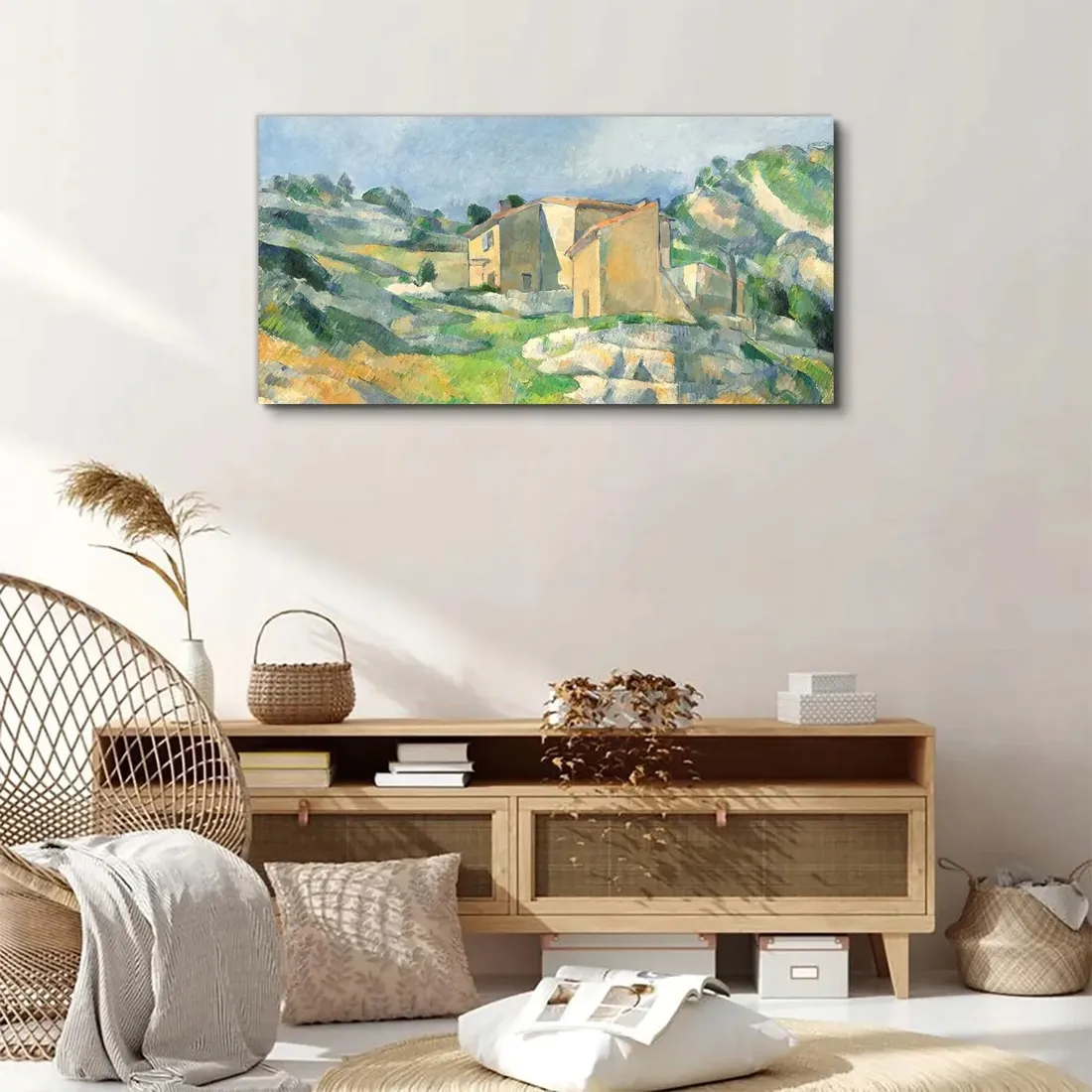 obraz-scienny-na-plotnie-domy-malarstwo-100x50-cm-stan-nowy