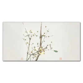 obraz-scienny-na-plotnie-owady-i-kwiaty-100x50-cm