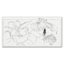 fotoobraz-szklany-na-sciane-kwiaty-liscie-120x60