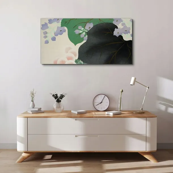 obraz-scienny-na-plotnie-liscie-azjatki-100x50-cm-format-poziomy