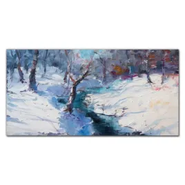 panel-kuchenny-na-plytki-malarstwo-zima-las-140x70