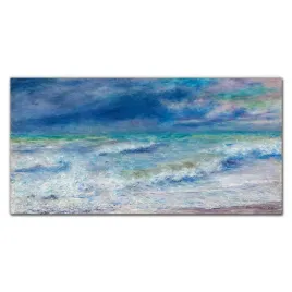 obraz-szklany-na-sciane-morze-fale-niebo-120x60-cm