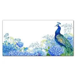 obraz-na-sciane-szklany-kwiaty-ptak-paw-120x60-cm