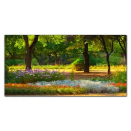foto-obraz-szklany-na-sciane-las-kwiaty-120x60-cm