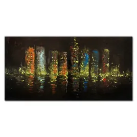 obraz-na-sciane-szklany-miasto-swiatla-120x60-cm