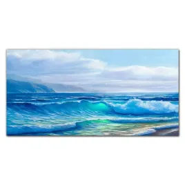 foto-obraz-szklany-morze-fale-chmury-120x60-cm