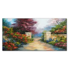 foto-obraz-na-szkle-sciana-kwiaty-drzewa-120x60-cm