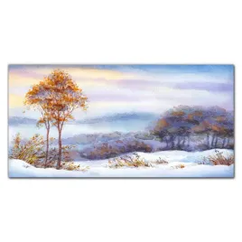 panel-szklo-do-kuchni-malarstwo-zima-drzewa-140x70