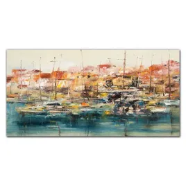 obraz-na-sciane-szklany-port-statki-lodzie-120x60