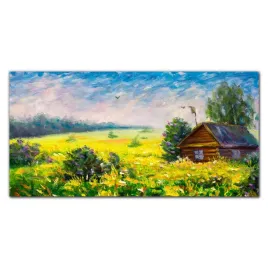 foto-obraz-szklany-niebo-kwiaty-krajobraz-120x60