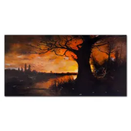 obraz-szklany-na-sciane-drzewa-krajobraz-120x60-cm