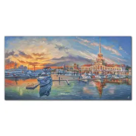 panel-szklo-hartowane-statki-zachod-slonca-140x70