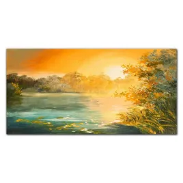 foto-obraz-szklany-na-sciane-jezioro-las-120x60-cm