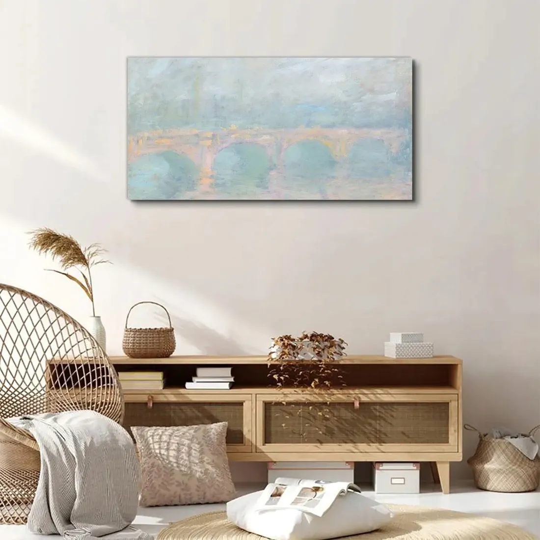 obraz-na-plotnie-waterloo-bridge-monet-100x50-cm-stan-nowy