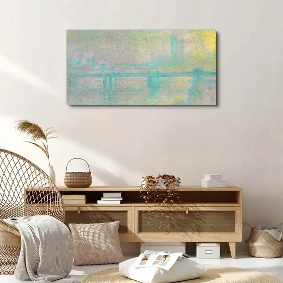 obraz-na-plotnie-charing-cross-bridge-monet-100x50-stan-nowy
