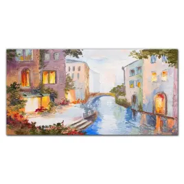 szklany-obraz-miasto-rzeka-most-kwiaty-120x60-cm