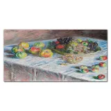 obraz-na-plotnie-jablka-i-winogrona-monet-100x50