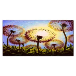 fotoobraz-szklany-na-sciane-kwiaty-mlecze-120x60